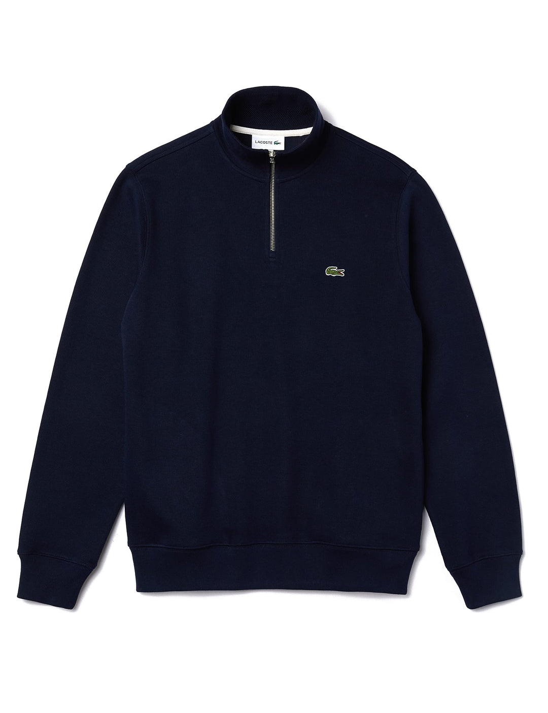 Lacoste Herren Sweatjacke SH1927, Männer Sweatshirt Reissverschluss,Regular Fit, M Marine