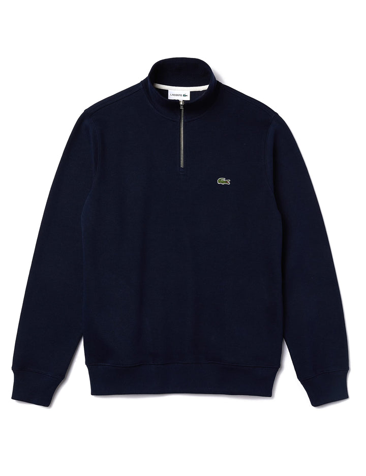 Lacoste Herren Sweatjacke SH1927, Männer Sweatshirt Reissverschluss,Regular Fit, M Marine