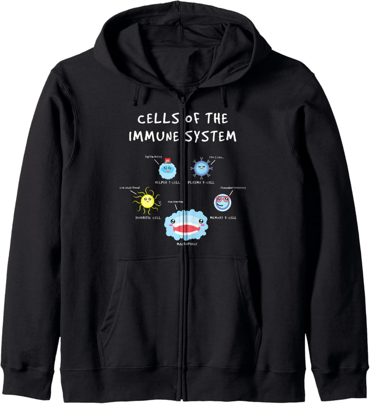 Zellen des Immunsystems Zellen Biologie Humor Immunologe Kapuzenjacke