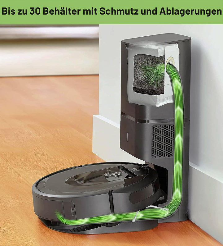 6 Pack Staubsaugerbeutel kompatibel mit iRobot Roomba i, s, j und Roomba Combo i, j, Beutel für 104/