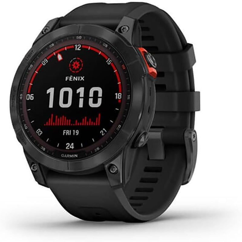 Garmin fenix 7 – GPS-Multisport-Smartwatch mit Farbdisplay und Touch-/Tastenbedienung, TOPO-Karten,