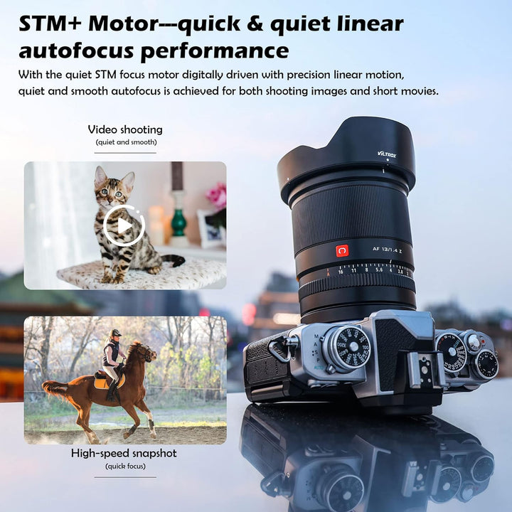 VILTROX AF 13mm F1.4 APS-C Objektiv für Nikon Z-Mount, Ultra-Weitwinkel-Autofokus Prime-Objektiv für