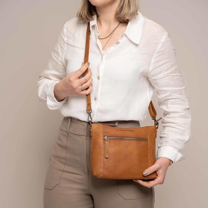 The Chesterfield Brand Faro - Schultertasche 23 cm Cognac, Cognac