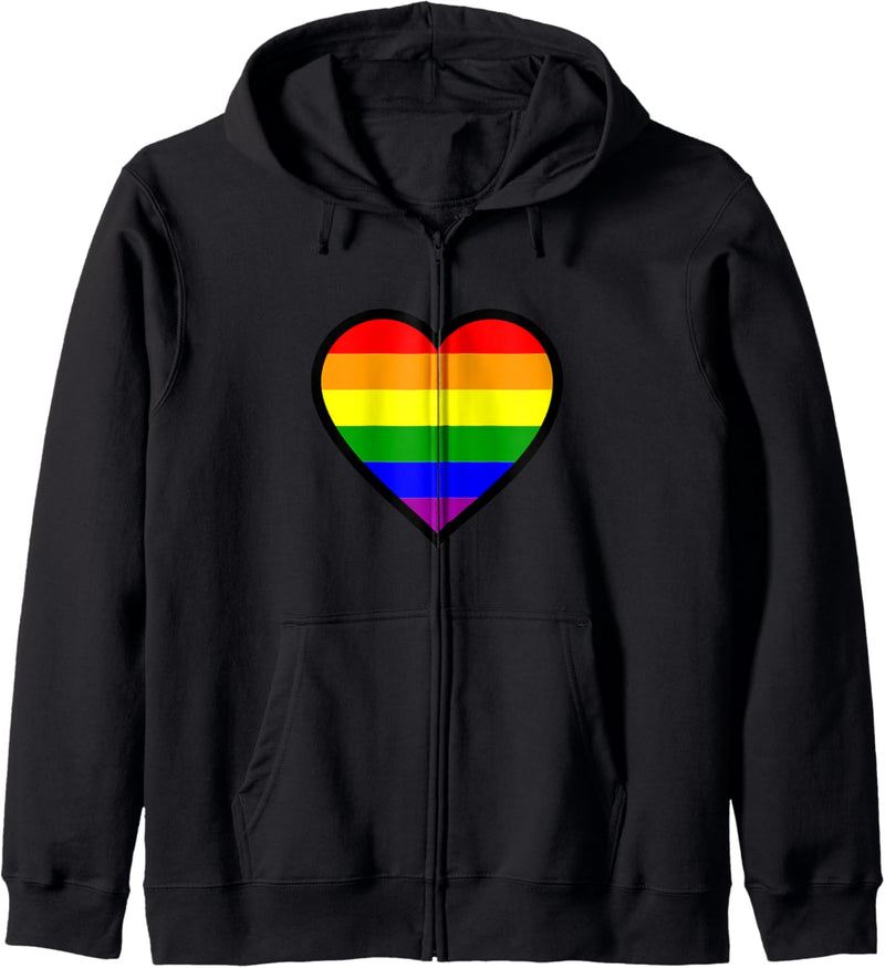 Gay Pride Herz Kapuzenjacke