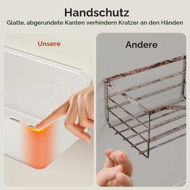 Orimade Duschablage ohne Bohren-Duschregal 2 Stück,Shampoo Halterung für Dusche Grosse Kapazität,Bad