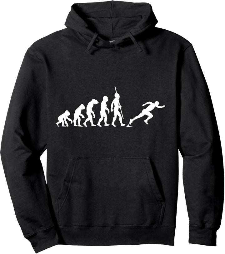 Laufsport Laufen Joggen Jogging Rennen Läufer Evolution Fun Pullover Hoodie