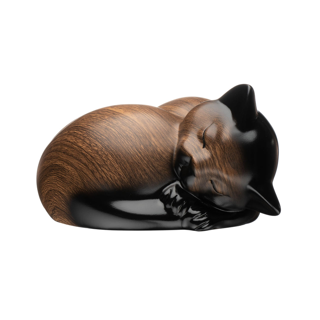 Kriss Art Haustier Urnen,Schlafende Harz Kremation Katze Urne,Katzenurnen für Asche,Kleintier Urne……