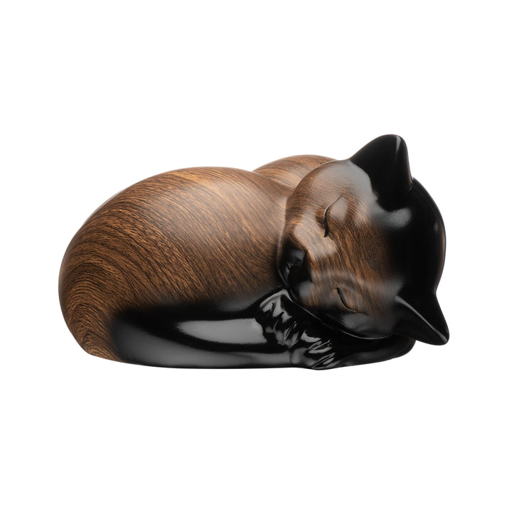 Kriss Art Haustier Urnen,Schlafende Harz Kremation Katze Urne,Katzenurnen für Asche,Kleintier Urne……