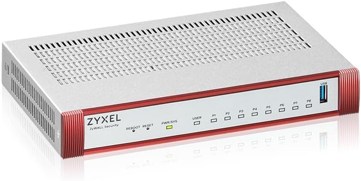 Zyxel USGFLEX100H ZyWALL High Speed Cyber Security Firewall | 1 Jahr UTM Security Pack | VPN | Busin