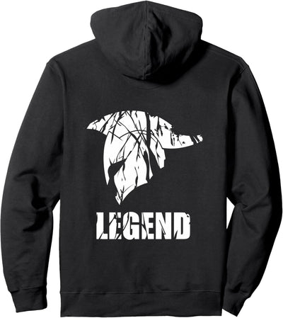 LEGEND | Spartaner Helm | Rückseite Rücken Druck GYM Fitness Pullover Hoodie