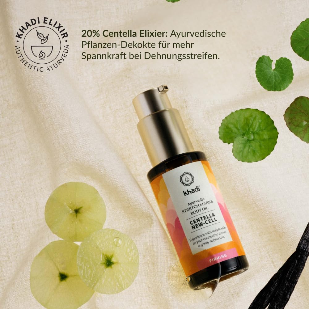 khadi CENTELLA NEW-CELL Ayurvedisches Elixier Skin & Soul Oil, Haut- & Körper-Öl, Vertraue in die In