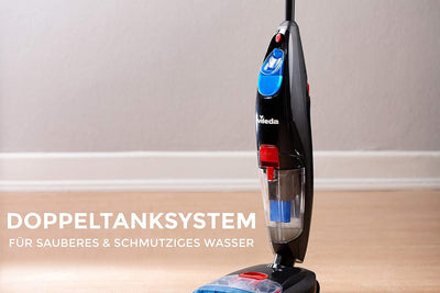 Vileda JetClean 3in1 Bodenreiniger, Saugwischer für alle Hartböden, Staubsauger mit wischfunktion –