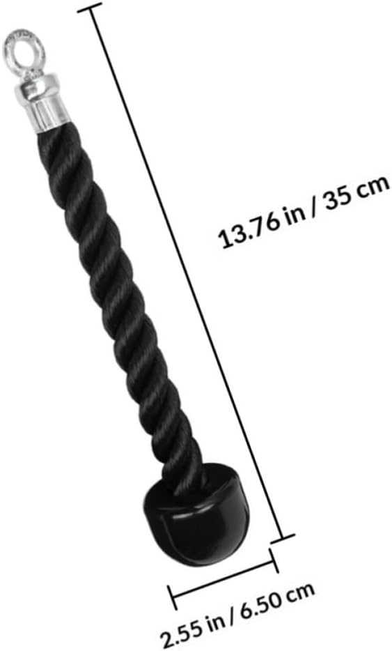 Trizepsseil 2 Stück mit Einzelgriff aus Tpr und Nylon für Kabelzug | Zughilfen Krafttraining, Robust