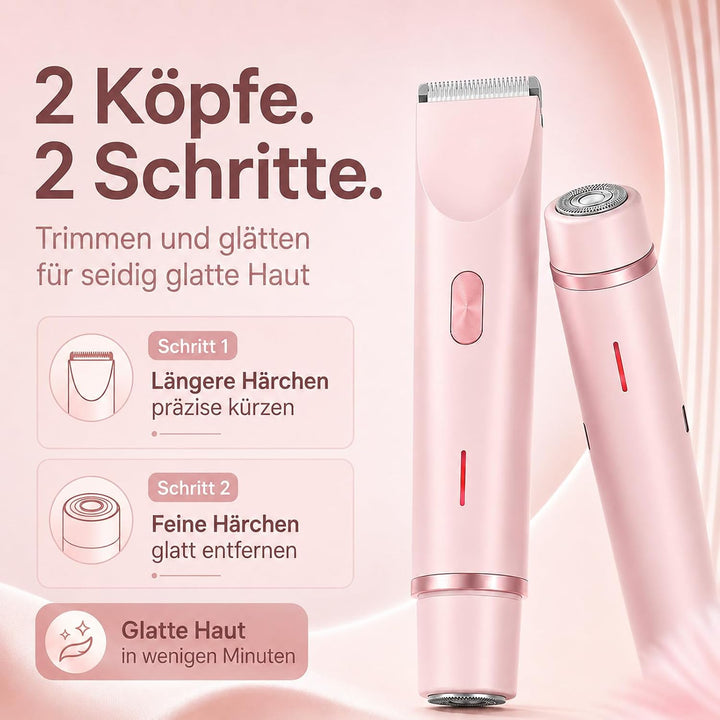 Aluvea Smooth Trim, Aluvea Smooth Trim Rasierer, 5-in-1 Damen Rasierer, Sanfte Haarentfernung für Gl