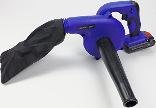 Aktobis Akku Handgebläse Staubbläser WDH-6601 inklusive 18V Li-ion Akku, Ladegerät, Düse und Staubfa