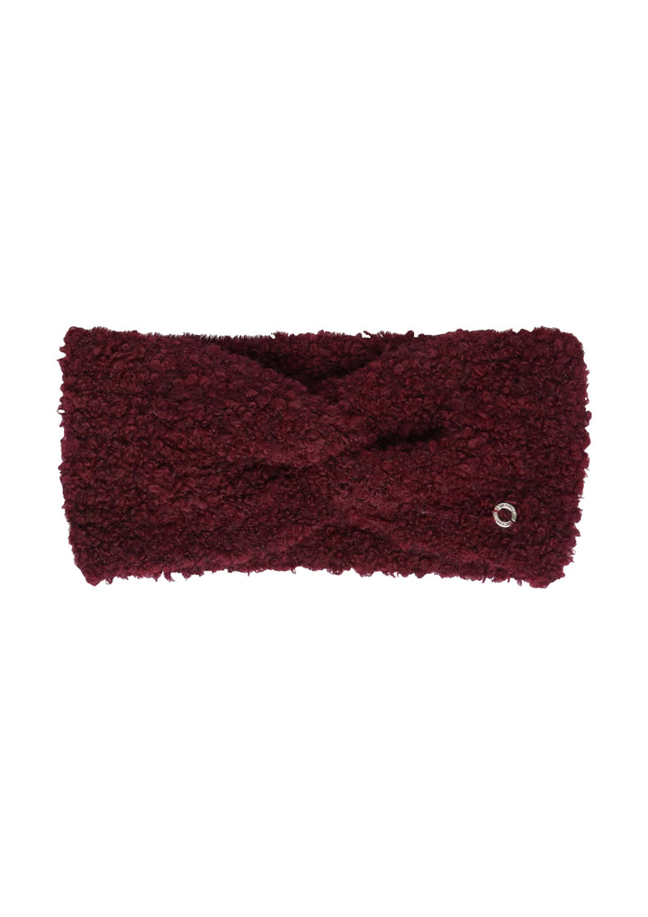 s.Oliver Stirnband aus Bouclé-Strick mit Twist-Detail Einheitsgrösse 3902_bordeaux, Einheitsgrösse 3