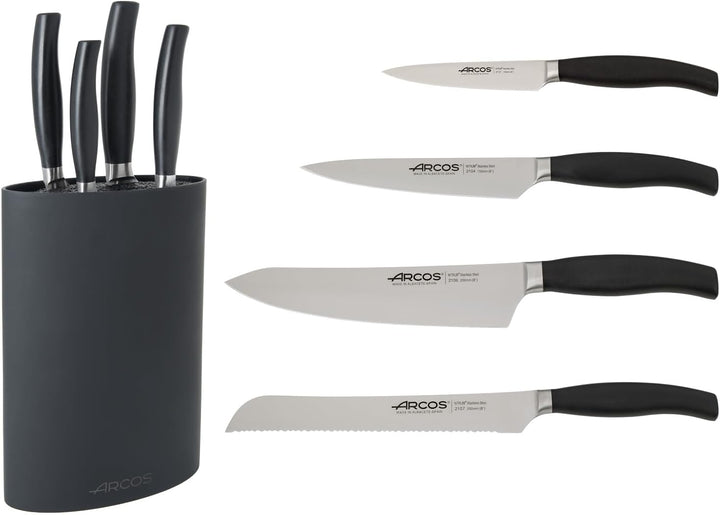 Arcos Serie Clara - Küchenmesser-Set 4 Stück (Schälmesser + Küchenmesser + Kochmesser + Brotmesser)