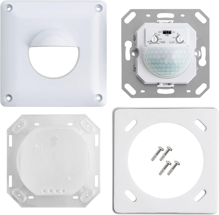 SEBSON Bewegungsmelder Aussen IP65-2er Set - Unterputz, LED geeignet, Wand Montage, IR Bewegungssens
