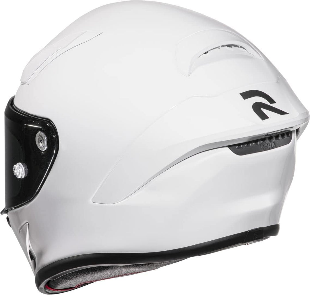 HJC RPHA 1 Solid Racing Helmet Motorradhelm Rennhelm FIM ECE 22.06 Integralhelm S Weiss, S Weiss