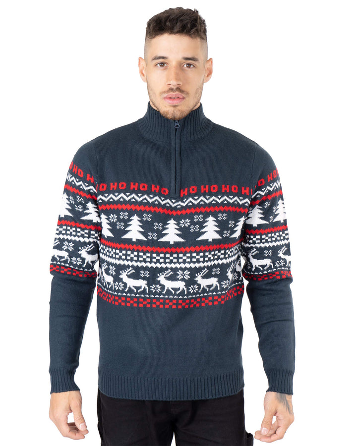 NOROZE Herren Weihnachten Pullover Neuheit Faire Insel Jumper Grobstrick Pulli für Frauen Unisex S M