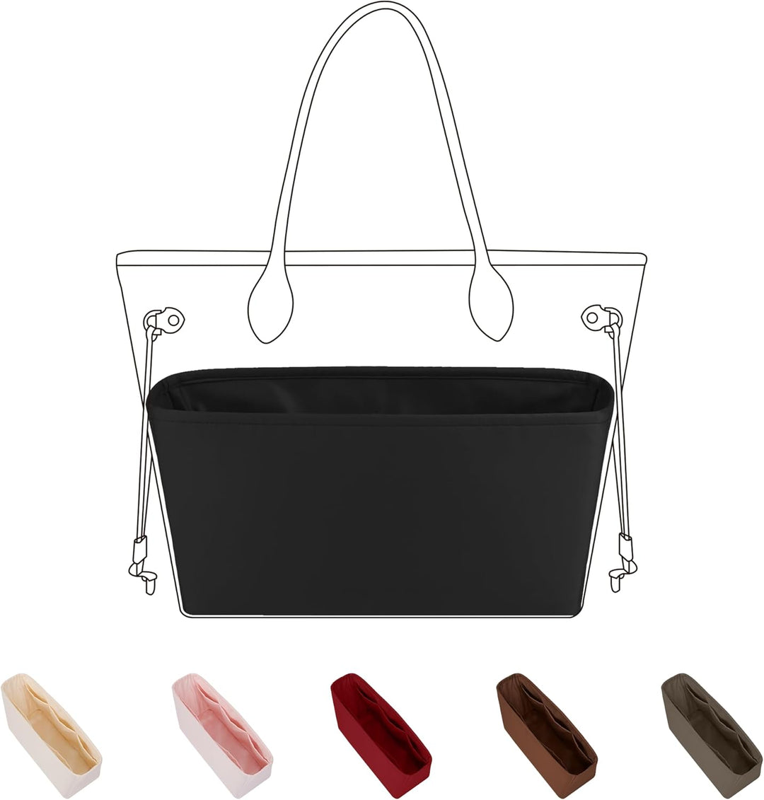 DGAZ Seide Handtasche Organizer für LV Neverfull PM/MM/GM, Taschenorganizer Tasche in Tasche Organiz