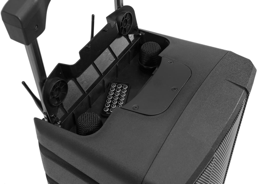 OMNITRONIC WAMS-10BT2 MK2 Drahtlos-PA-System | Mobiles 10"-PA-System mit Akkubetrieb, Audioplayer, B