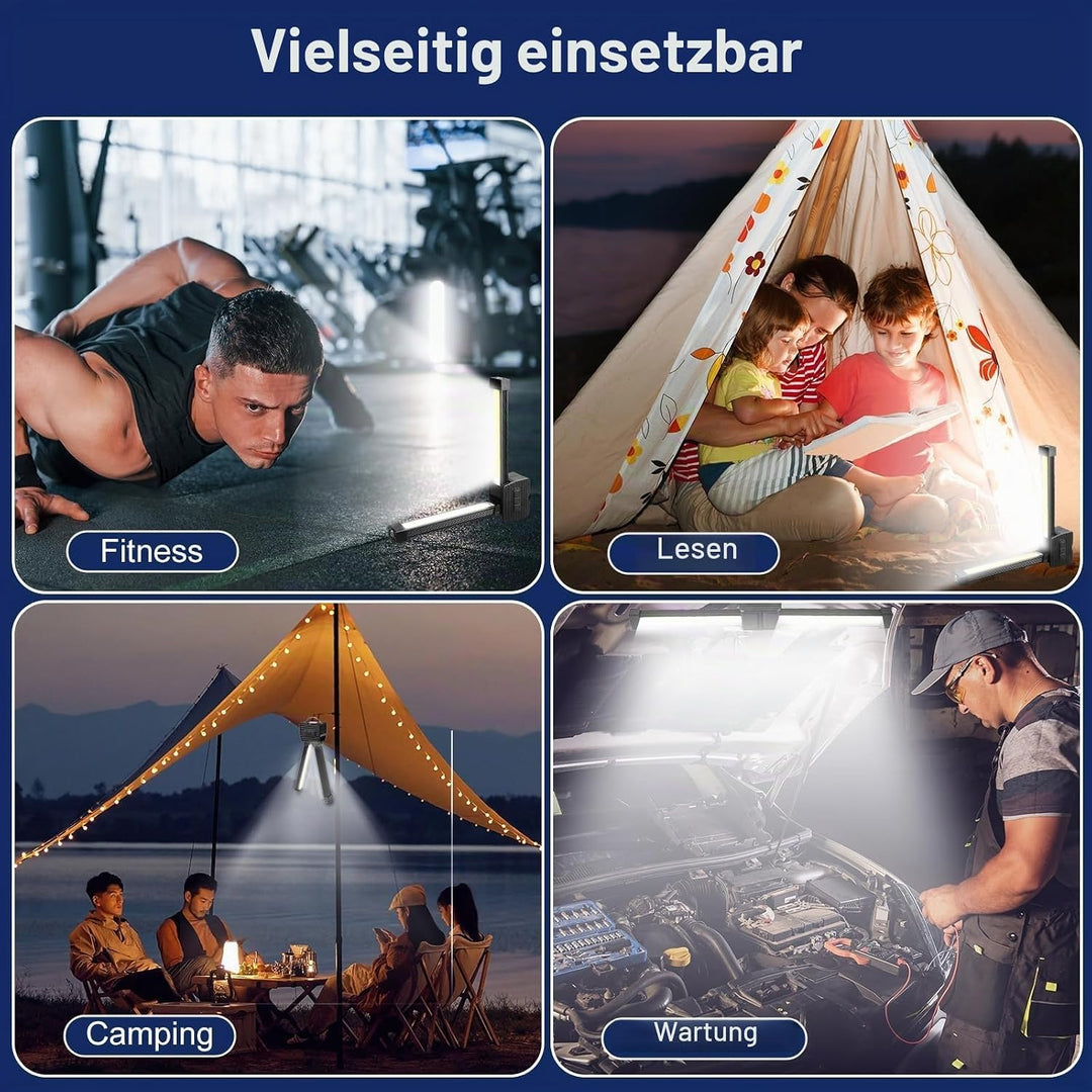 Posing Lampe Gym Magnetisch, Posing Lampe für Gym Selfies, 7th Gear Dimming, Portable Magnetic LED F