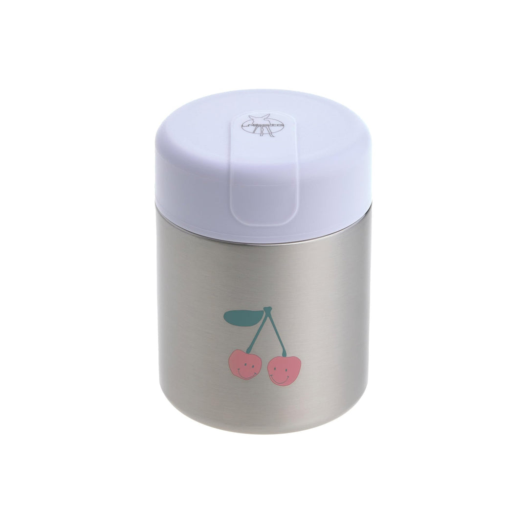 LÄSSIG Baby Kinder Thermo Warmhaltebox Brei Snacks auslaufsicher Edelstahl 315 ml/Food Jar Happy Fru