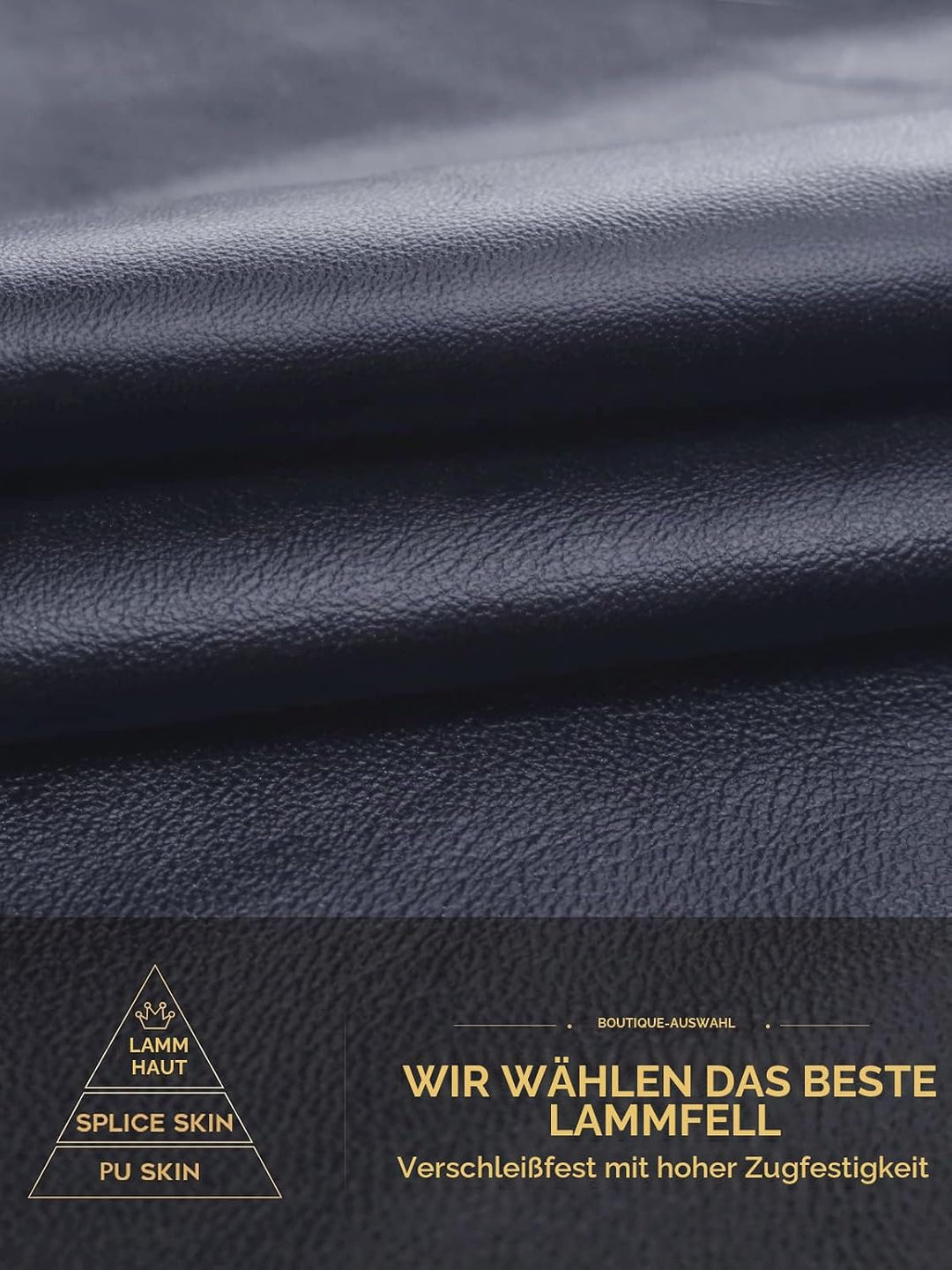 vislivin Vollhand Touchscreen-Handschuhe für Damen Leder Handschuhe Warmer Winter SMS Autofahren Han