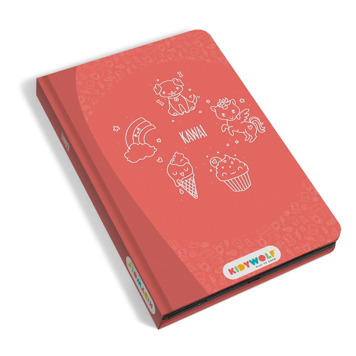 Kidydraw Mini Zeichentablett 30 Kawai Rot Kidydraw-mini-Kawai, Rot Kidydraw-mini-Kawai