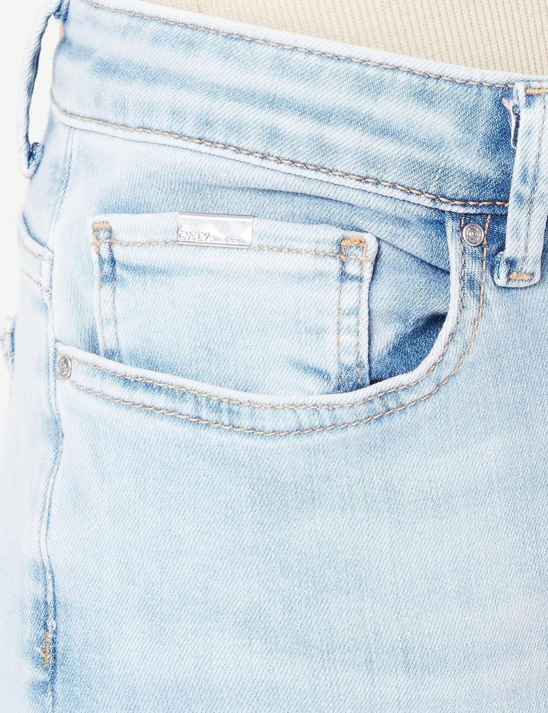 ONLY Damen Onlcoral Life Sl Sk Dnm Cro468 Jeans, Light Medium Blue Denim