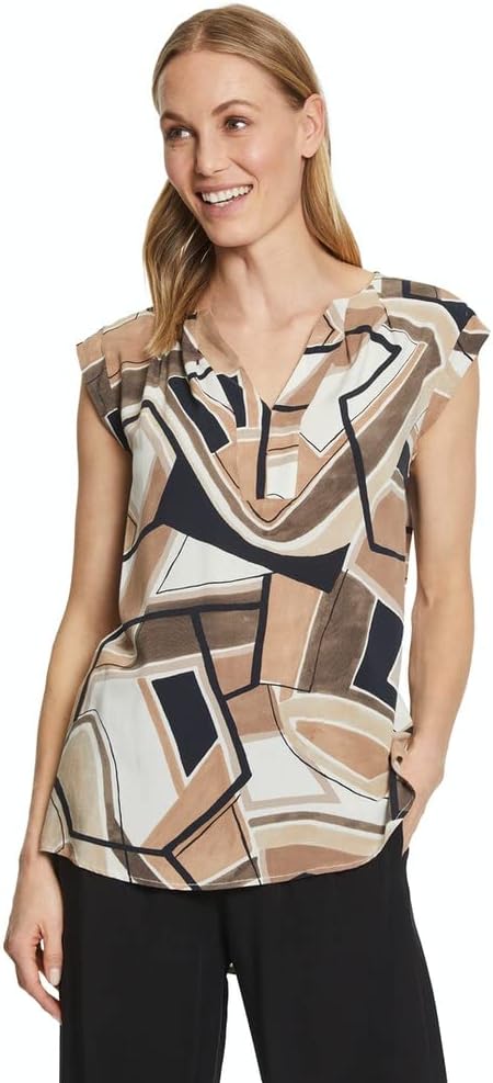 Cartoon Damen Bluse 36 Cream/Brown, 36 Cream/Brown