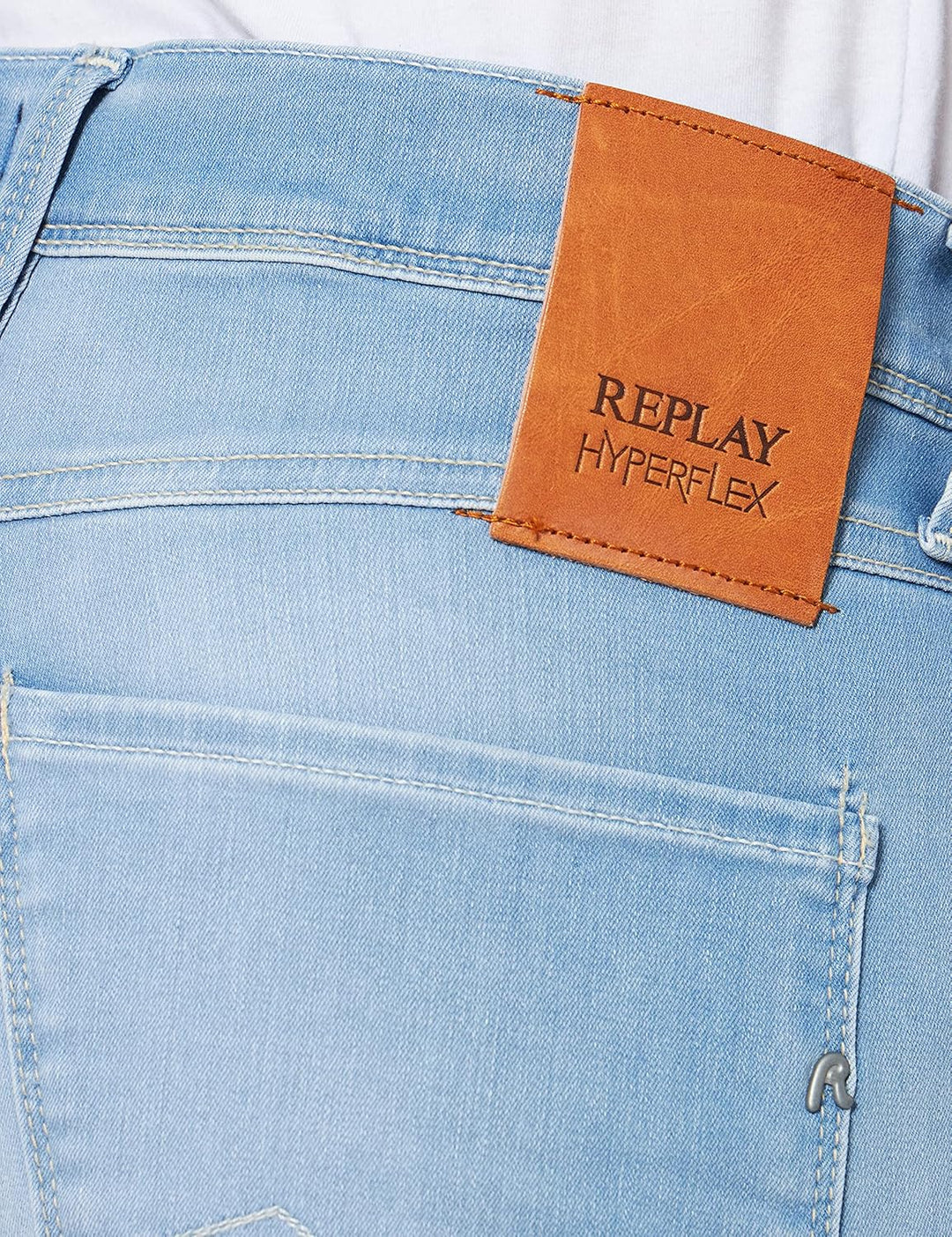 Replay Herren Jeans Anbass Hyperflex Re-Used Xlite 27W / 30L 010 Light Blue, 27W / 30L 010 Light Blu