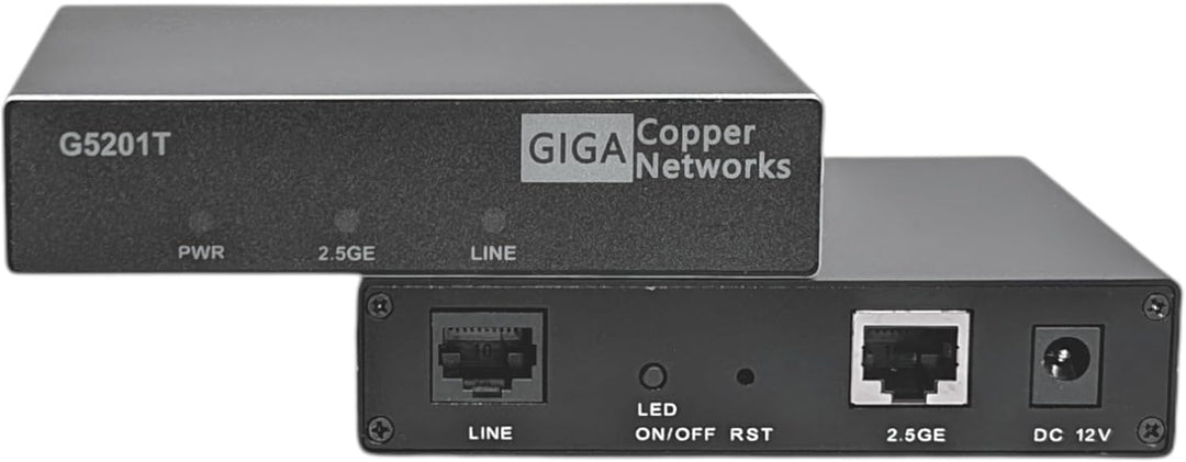 GIGA Copper - G.hn Wave2 MIMO Modem Set mit 2,5GBit LAN - Gigabit Ethernet über Telefonkabel (2- & 4