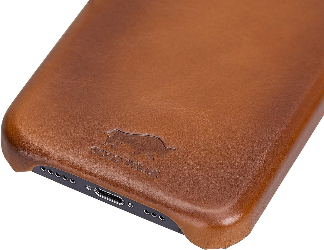 Solo Pelle Lederhülle für das iPhone 13 Pro in 6.1 Zoll Princeton Case Leder Hülle Ledertasche Backc
