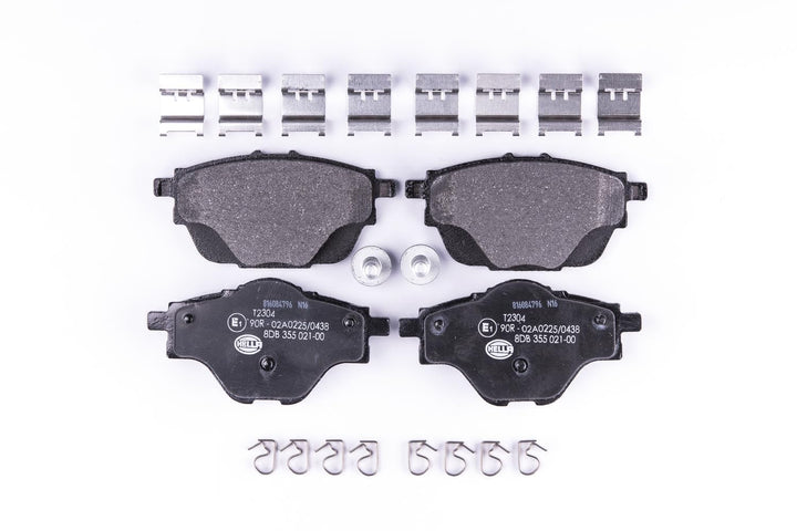 HELLA PAGID 8DB 355 021-001 Bremsbelagsatz - T2304 - Dicke/Stärke: 17.3mm - Bremssystem: Bosch - nic