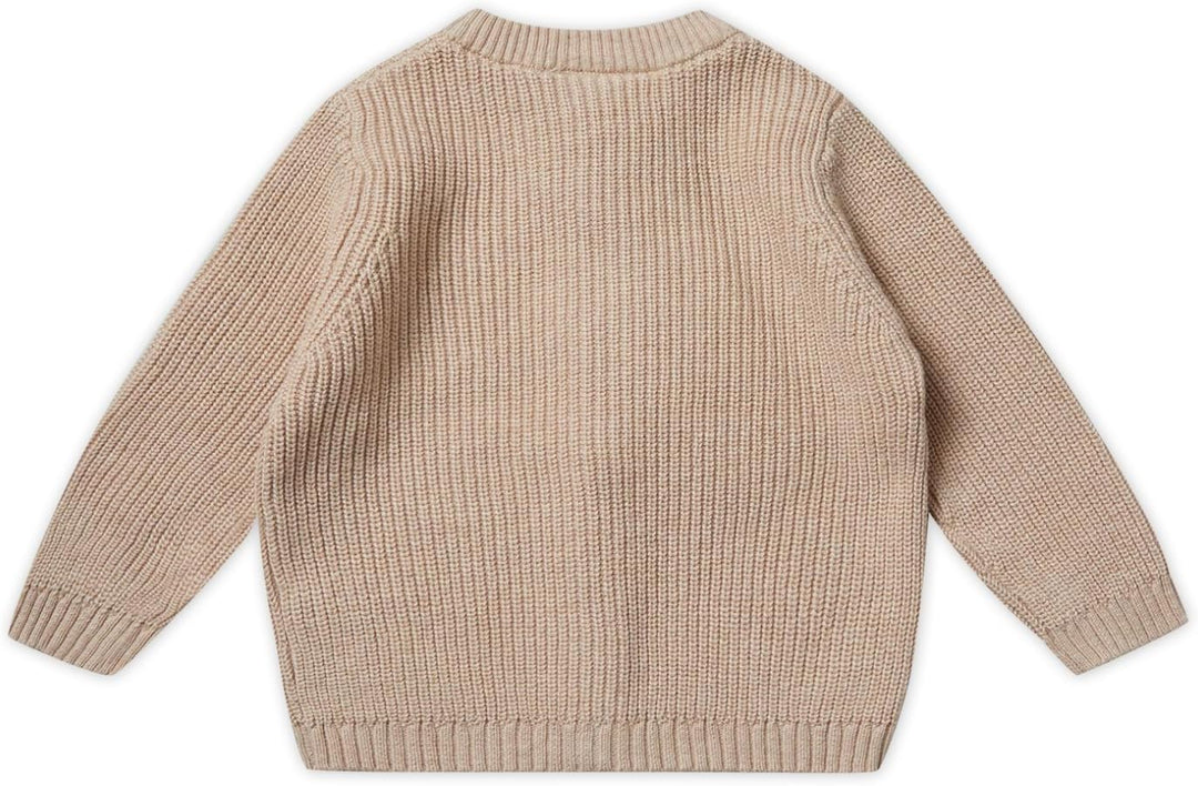 Stellou &amp; friends Cardigan-Strickjacke für Mädchen und Jungen mit Knöpfen in Holz-Optik | Hochwertig