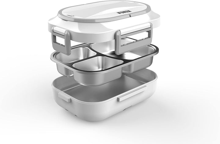 N'OVEEN Elektrische Lunchbox LB520 Speisenwärmer, Thermo Lunchbox Heizplatte mit 1 Liter Fassungsver