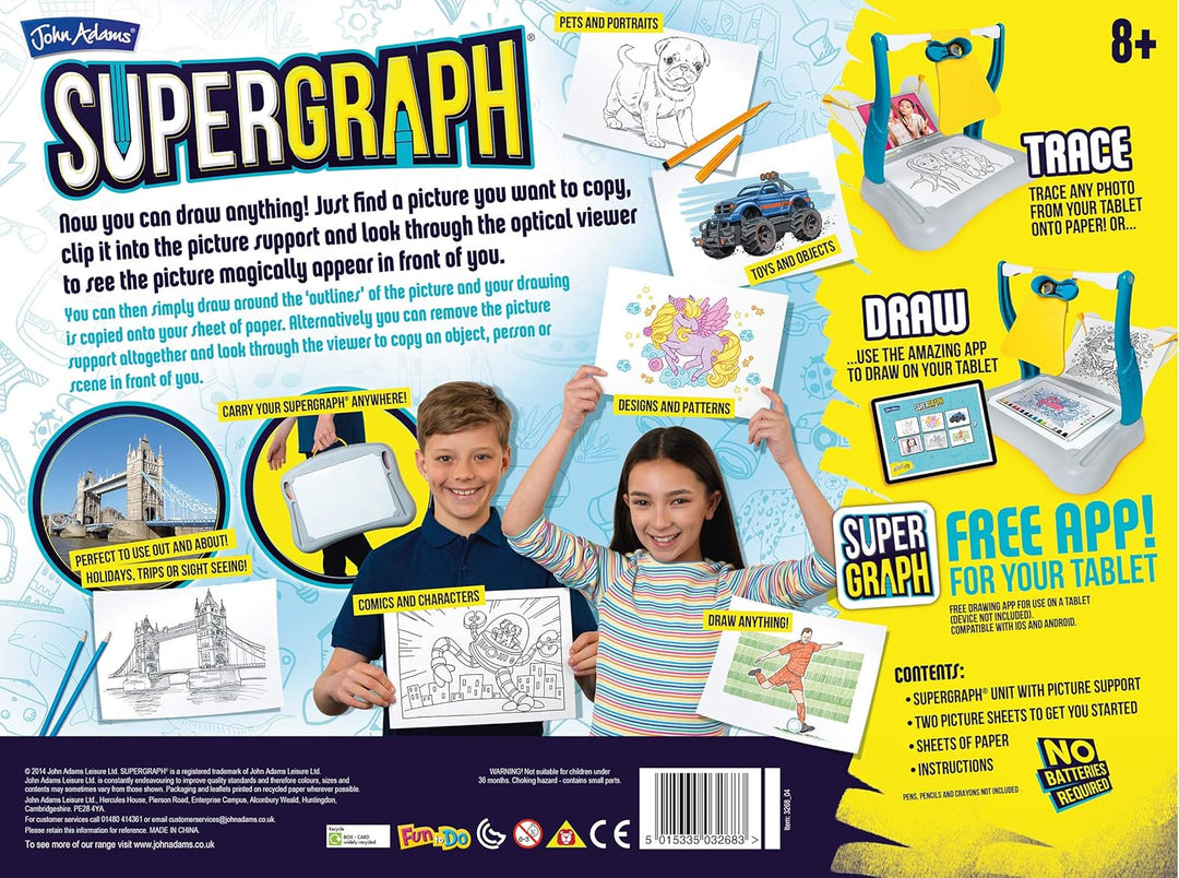 John Adams , SuperGraph Drawing Station: Now You can Draw Anything!, Arts & Crafts, Ages 8+