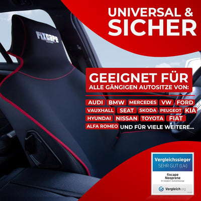 fixcape Neoprene, Vergleichssieger hochwertiger Schonbezug universal für Auto wasserdicht aus Neopre