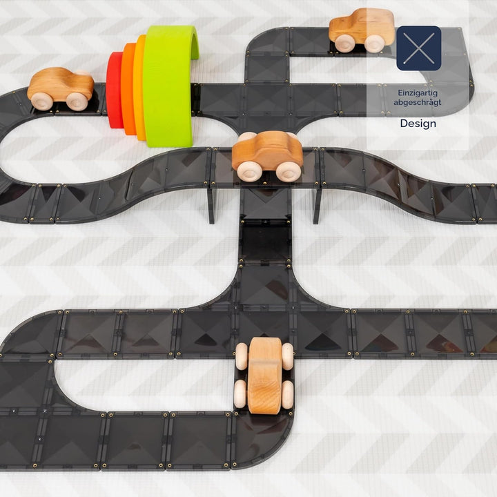 CONNETIX Magnetische Fliesen Strassen-Kreativpaket, 48 Stück