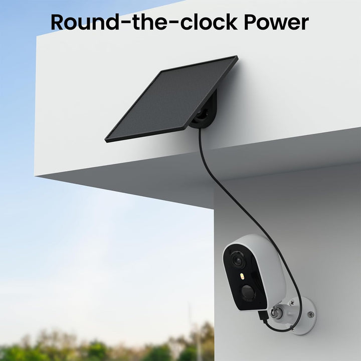 GALAYOU Solarpanel für Überwachungskamera Aussen Akku,WLAN IP Kamera Outdoor,360° verstellbare Halte