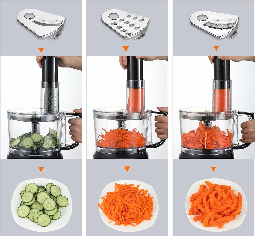 TopStrong Küchenmaschine, 800W küchenmaschine zerkleinerer, 2L Food Processor,Multizerkleinerer, Kom
