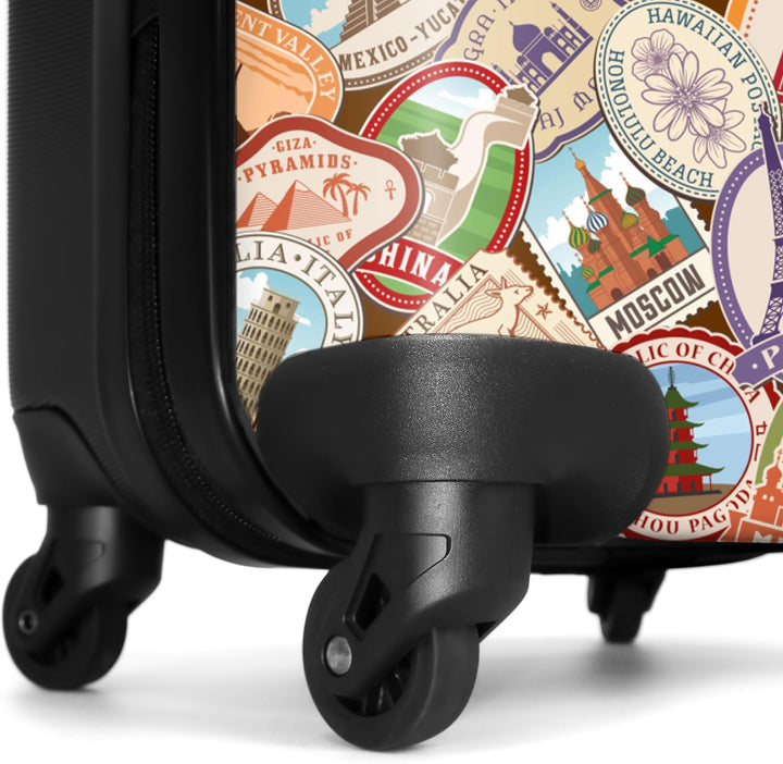 NoBoringSuitcases.com® Handgepäck, Hartschalenkoffer mit TSA Schloss, Trolley, Reisekoffer, Carry on
