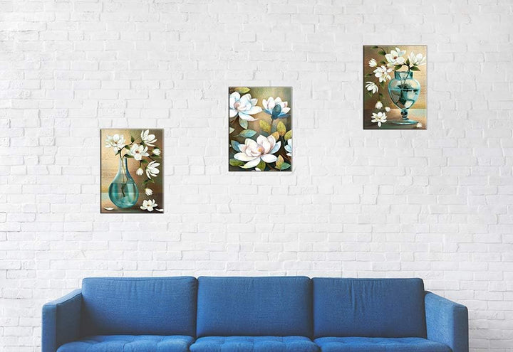 Piy Painting Leinwand Das Glück kommt mit blühenden Blumen Orchidee Wandbilder Bilder und Kunstdruck