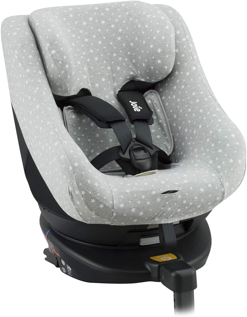 JYOKO Kids Bezug kompatibel mit Joie Spin 360, Nuna Rebl, aus Baumwolle (White Star) White Star 1 St