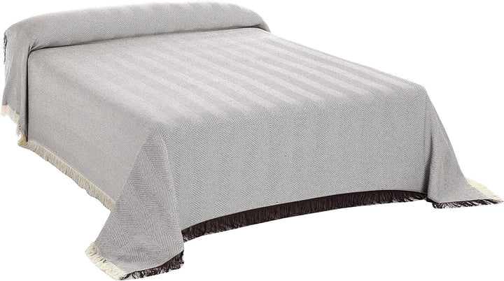 BEAUTEX Tagesdecke - Wohnzimmer Decke aus Baumwolle, Praktischer Überwurf als Sofadecke oder Couchde