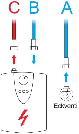 Ibergrif - Niederdruck Küchenarmatur mit ausziehbare Brause, Spültischbatterie, Küche Wasserhahn, Ch