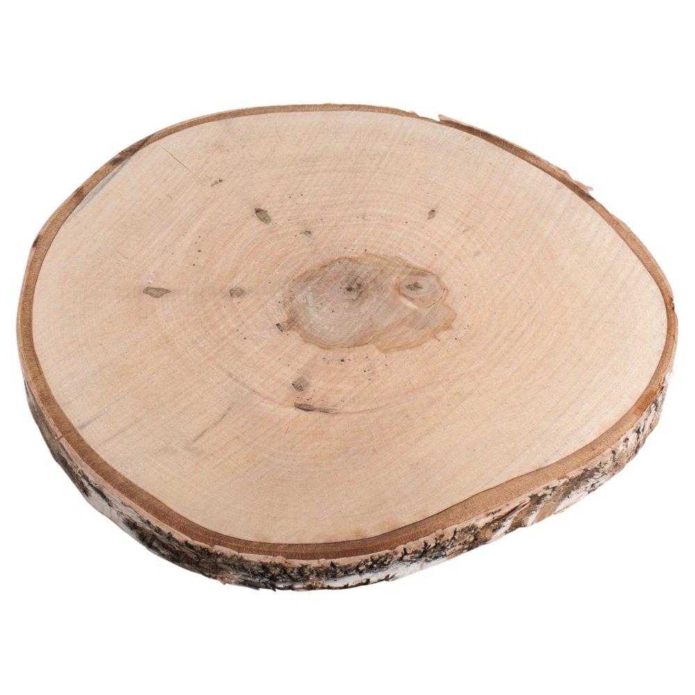Rayher 55807000 Birkenscheibe, 29-32cm ø, Stärke 2,5cm 29-32 cm, 29-32 cm