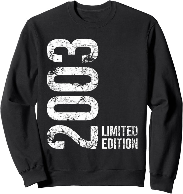21. Geburtstag Mann Frau 21 Jahre 2003 Geburtstags Sweatshirt